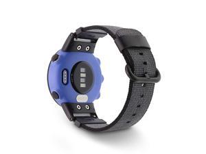 DuiGong Woven Nylon Strap Compatible for Garmin Forerunner 45/45S Replacement Band with connectors-Black(S) DuiGong Woven Nylon Strap Compatible for Garmin Forerunner 45/45S Replacement Band with connectors-Black(S)