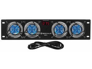 Rockville RRF4 19" Rack Mount 4 Fan Cooling System with LED Temperature Display Rockville RRF4 19" Rack Mount 4 Fan Cooling System with LED Temperature Display