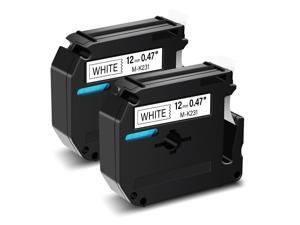 GREENCYCLE Compatible Brother M-K231 M231 MK231 Label Tape 0.47 Inch (12mm) x 26.2 Feet (8m) use in Brother PT-100 PT-110 PT-65 PT-45M PT-70 PT-80 PT-90 Printer (2 Pack, Black on White) GREENCYCLE Compatible Brother M-K231 M231 MK231 Label Tape 0.47 Inch (12mm) x 26.2 Feet (8m) use in Brother PT-100 PT-110 PT-65 PT-45M PT-70 PT-80 PT-90 Printer (2 Pack, Black on White)