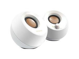 Creative Pebble 2.0 USB-Powered Desktop Speakers with Far-Field Drivers - White Creative Pebble 2.0 USB-Powered Desktop Speakers with Far-Field Drivers - White