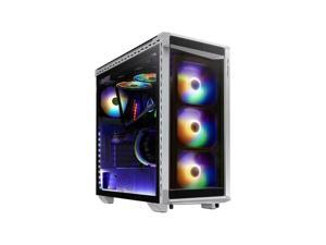 XPG Battle Cruiser Mid-Tower Glass Panel PC Case, White #BATTLECRUISER-WHCWW XPG Battle Cruiser Mid-Tower Glass Panel PC Case, White #BATTLECRUISER-WHCWW