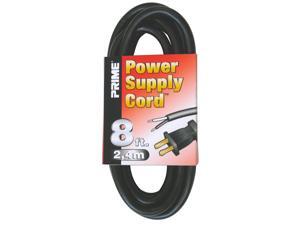 Prime Ps005608 8 16/2 Sjt Black Replacement Power Supply Cord Prime Ps005608 8 16/2 Sjt Black Replacement Power Supply Cord