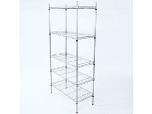 Adjustable 5 Tire Metal Storage Rack Shelves Kitchen Storage Home Standing Adjustable 5 Tire Metal Storage Rack Shelves Kitchen Storage Home Standing
