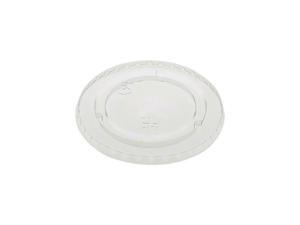 Pactiv YLP20CNH Recycled Plastic Flat Lid No Straw Slot for 20 oz RPET Cups, Cle Pactiv YLP20CNH Recycled Plastic Flat Lid No Straw Slot for 20 oz RPET Cups, Cle