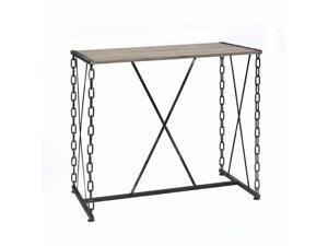 ACME Furniture Jodie Bar Table in Rustic Oak and Antique Black ACME Furniture Jodie Bar Table in Rustic Oak and Antique Black