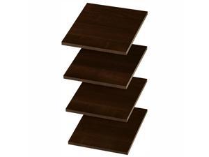 Easy Track RS1412-TON Wood 12 Inch Organizer Closet Shelves, Truffle (4 Pack) Easy Track RS1412-TON Wood 12 Inch Organizer Closet Shelves, Truffle (4 Pack)