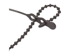 Ancor 199286 Reusable Beaded Cable Ties 8" Black 15-Pack Ancor 199286 Reusable Beaded Cable Ties 8" Black 15-Pack