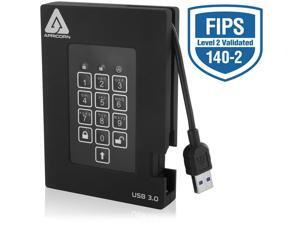 Apricorn Mass Storage A25-3Pl256-2000F 2Tb Fortress Fips Portable Usb Hdd Hw Apricorn Mass Storage A25-3Pl256-2000F 2Tb Fortress Fips Portable Usb Hdd Hw