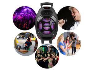 Wireless V4.2 Portable 18" Karaoke Party PA DJ SPEAKER SYSTEM With LED Mic Wireless V4.2 Portable 18" Karaoke Party PA DJ SPEAKER SYSTEM With LED Mic