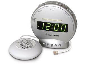 Sonic Bomb Alarm clock with phone Sig and Vib SBT425SS Sonic Bomb Alarm clock with phone Sig and Vib SBT425SS