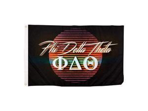 Phi Delta Theta 80s Letter Fraternity Flag Banner 3 feet x 5 feet Sign Decor Phi Delt (Flag - 80’s)