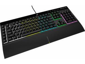 CORSAIR - K55 RGB Pro Full-size Wired Dome Membrane Gaming Keyboard