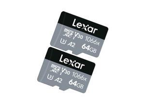 Lexar 1066X Microsdxc Memory Card With Adapter 64Gb 2 Pack