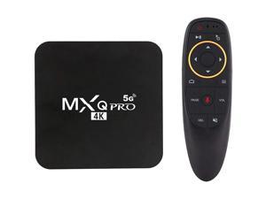 Mxq Pro 5G With Air Mouse & Voice Control 2022 Upgraded Version Ram 2Gb Rom 16Gbandroid 10.1 Tv Box H.265 Hd 3D Dual Wifi 2.4G/5.8G Quad Core Android Smart Tv Box