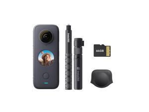 Stabilization 5.7K 360 Insta360 ONE X2 360 Degree Waterproof Action Camera AI Editing Webcam Tripod Selfie Stick Voice Control Touch Screen Live Streaming 
