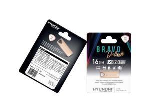 Hyundai Bravo Deluxe Keychain USB 2.0 Flash Drive 16GB Metal Rosegold