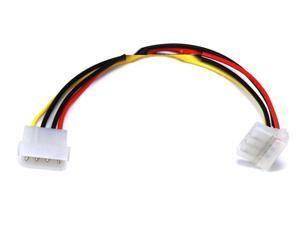 9" 4 Pin IDE MOLEX 5.25 MALE to 90 Degree Right Angle FEMALE Power Supply Cable 9" 4 Pin IDE MOLEX 5.25 MALE to 90 Degree Right Angle FEMALE Power Supply Cable