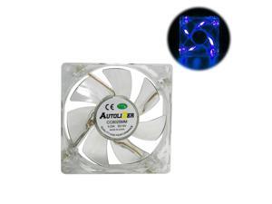 Blue Quad 4-LED Neon Light Quite Clear 80mm PC Computer Case Cooling Fan Mod Blue Quad 4-LED Neon Light Quite Clear 80mm PC Computer Case Cooling Fan Mod
