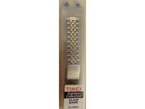 Timex 2 Tone Stainless Steel 16mm 17mm 18mm 19mm 20mm Clasp Watch Band President Timex 2 Tone Stainless Steel 16mm 17mm 18mm 19mm 20mm Clasp Watch Band President