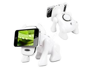 KOCASO Bluetooth Speaker FM Radio Stereo Bass White W/ Phone Holder Puppy Shape KOCASO Bluetooth Speaker FM Radio Stereo Bass White W/ Phone Holder Puppy Shape