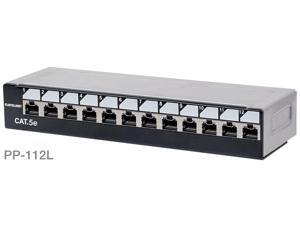 12-Port 1U Cat5e Unshielded Patch Panel, Top Entry Punch Down, Locking Function 12-Port 1U Cat5e Unshielded Patch Panel, Top Entry Punch Down, Locking Function