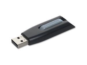 VERBATIM CORPORATION Store n Go V3 USB 3.0 Drive 128GB Black/Gray 49189 VERBATIM CORPORATION Store n Go V3 USB 3.0 Drive 128GB Black/Gray 49189