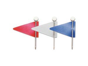 Gem Map Flags Plastic Assorted 1 1/16" 75/Box MF375 Gem Map Flags Plastic Assorted 1 1/16" 75/Box MF375