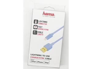 Hama Lightning To USB Charge/Sync Cable For iPod / iPhone/ iPad New! #2774 Hama Lightning To USB Charge/Sync Cable For iPod / iPhone/ iPad New! #2774