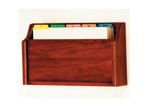 Wooden Mallet Square Bottom Legal Size File Holder, Mahogany Wooden Mallet Square Bottom Legal Size File Holder, Mahogany