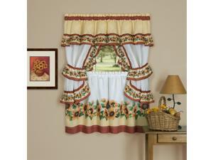 Ergode Black Eyed Susan Cottage Window Curtain Set - 57x36 - Spice Ergode Black Eyed Susan Cottage Window Curtain Set - 57x36 - Spice