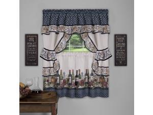 Ergode Chateau Cottage Window Curtain Set - 57x36 - Navy Ergode Chateau Cottage Window Curtain Set - 57x36 - Navy