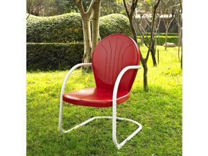 GRIFFITH METAL CHAIR IN RED FINISH GRIFFITH METAL CHAIR IN RED FINISH