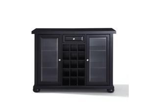 ALEXANDRIA SLIDING TOP BAR CABINET IN BLACK FINISH ALEXANDRIA SLIDING TOP BAR CABINET IN BLACK FINISH