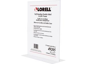 Lorell Double Sided Frame Acrylic 8.5"x11" Clear 49205 Lorell Double Sided Frame Acrylic 8.5"x11" Clear 49205