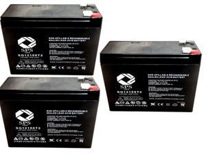 SPS Brand 12V 10Ah Replacement Battery for BP10-12 PWL12V100 A512 10.0SR 10.0S Ba (3 Pack) SPS Brand 12V 10Ah Replacement Battery for BP10-12 PWL12V100 A512 10.0SR 10.0S Ba (3 Pack)