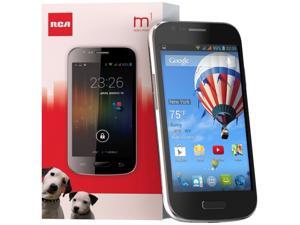 RCA M1 Unlocked Cell Phone, Dual Sim, 5Mp Camera, Android 4.4, 1.3Ghz (Black) RCA M1 Unlocked Cell Phone, Dual Sim, 5Mp Camera, Android 4.4, 1.3Ghz (Black)