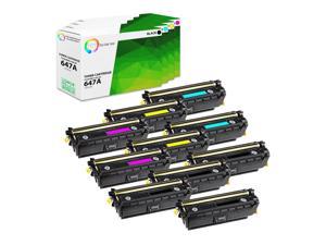 8 Pack Black, Cyan, Magenta, Yellow TCT Premium Compatible Toner Cartridge Replacement for HP 308A 309A Q2670A Q2671A Q2672A Q2673A Works with HP Color Laserjet 3500 3500N 3550 3550N Printers 