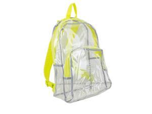 Eastsport 2303247 Clear All-Day Backpack, Yellow - Case of 12 - 12 Per Pack Eastsport 2303247 Clear All-Day Backpack, Yellow - Case of 12 - 12 Per Pack