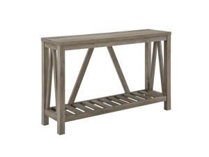 WE Furniture 52" Modern Farmhouse Entryway Table - Grey Wash