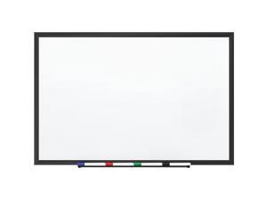 Staples Standard Steel Whiteboard Black Aluminum Frame 5'W x 3'H 1781784 Staples Standard Steel Whiteboard Black Aluminum Frame 5'W x 3'H 1781784