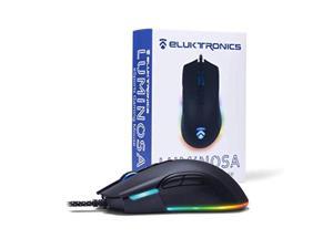 Eluktronics Luminosa eSports Gaming Mouse - Resistance Free Paracord Style Cable, RGB Light Effects & Macro Customization, Pixart 3389 Sensor up to 16,000 DPI, Mouse Weight 94g Eluktronics Luminosa eSports Gaming Mouse - Resistance Free Paracord Style Cable, RGB Light Effects & Macro Customization, Pixart 3389 Sensor up to 16,000 DPI, Mouse Weight 94g