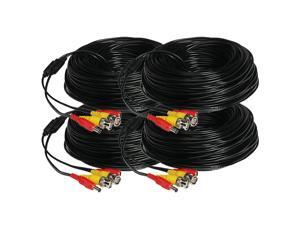 4 Units of 100 Ft BNC Video DC Power Siamese Cables for CCTV Surveillance System 4 Units of 100 Ft BNC Video DC Power Siamese Cables for CCTV Surveillance System