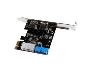 2 Ports PCI Express USB 3.0 Front Panel with Control Card Adapter 4-Pin  &  20 Pin