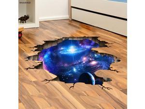 Strong Packing for 3D Planets Wall Stickers Outer Space Wall Poster for Kids Room Kindergarten Ceiling Decoration