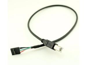 1pcs 50cm USB 2.0 Type B Male to Dupont 5 Pin Female Header Motherboard Adapter Cable for printer