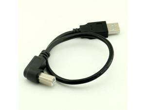 1pcs 1FT Right Angled USB 2.0 B Male to A Male Conversion Cable Printer Adapter Cord