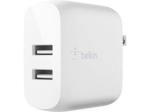 BELKIN WCB002dqWH White BOOST CHARGE Dual USBA Wall Charger 24W