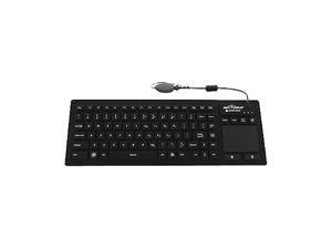 Seal Shield SealTouch Glow Waterproof Wired Keyboard with Touch Pad, Black Seal Shield SealTouch Glow Waterproof Wired Keyboard with Touch Pad, Black