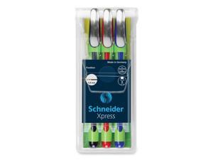 Xpress Fineliner Porous Point Pen Stick Medium 0.8 mm Assorted Ink Colors Green Barrel 3/Pack 190093 Xpress Fineliner Porous Point Pen Stick Medium 0.8 mm Assorted Ink Colors Green Barrel 3/Pack 190093