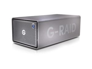 G-Technology G-RAID 2 Dual-drive Storage System - 2 x HDD Supported - 2 x HDD Installed - 36 TB Installed HDD Capacity - RAID Supported 0, 1, JBOD - 2 x Total Bays - HDMI - 1 USB Port(s) - Desktop